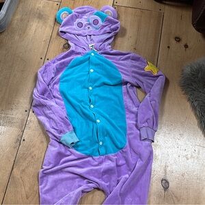 KREW Lunar Youth Soft Plushy  Purple and Blue Onesie, large youth